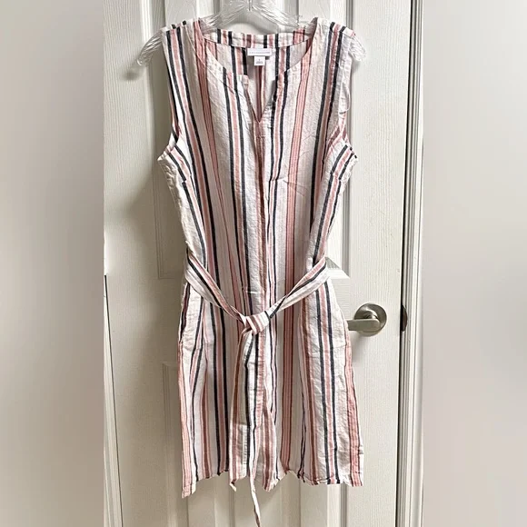 Liz Claiborne linen/cotton blend dress. Size L NWOT - Picture 1 of 4